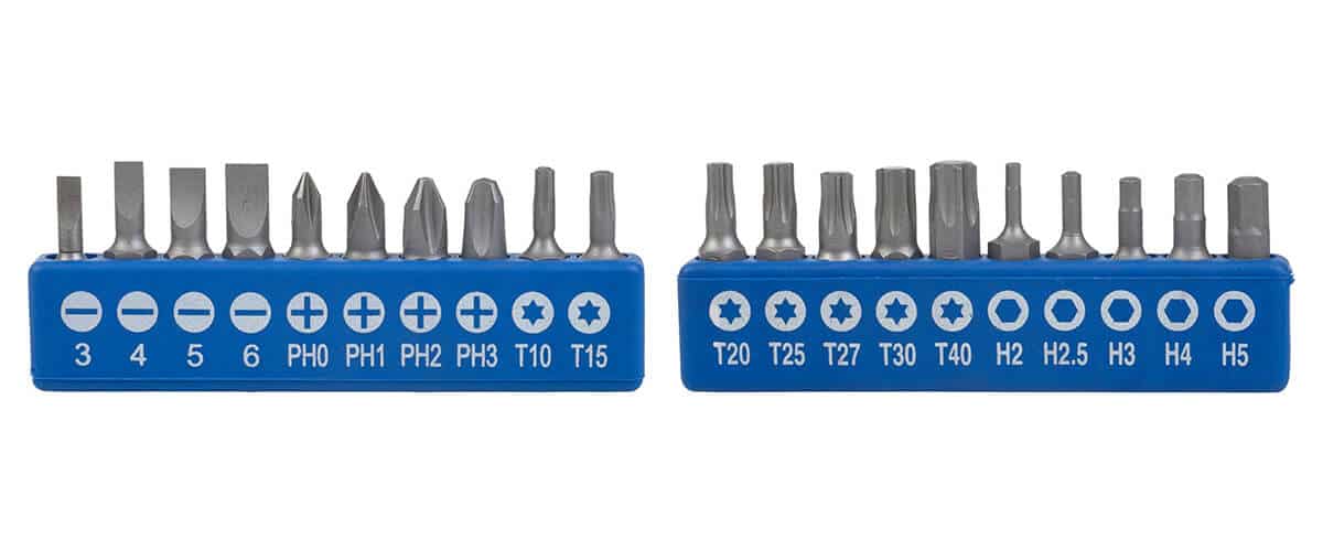 Screwdriver Bit Sizes