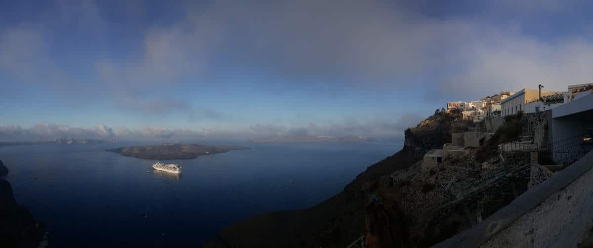 Dusk at Santorini