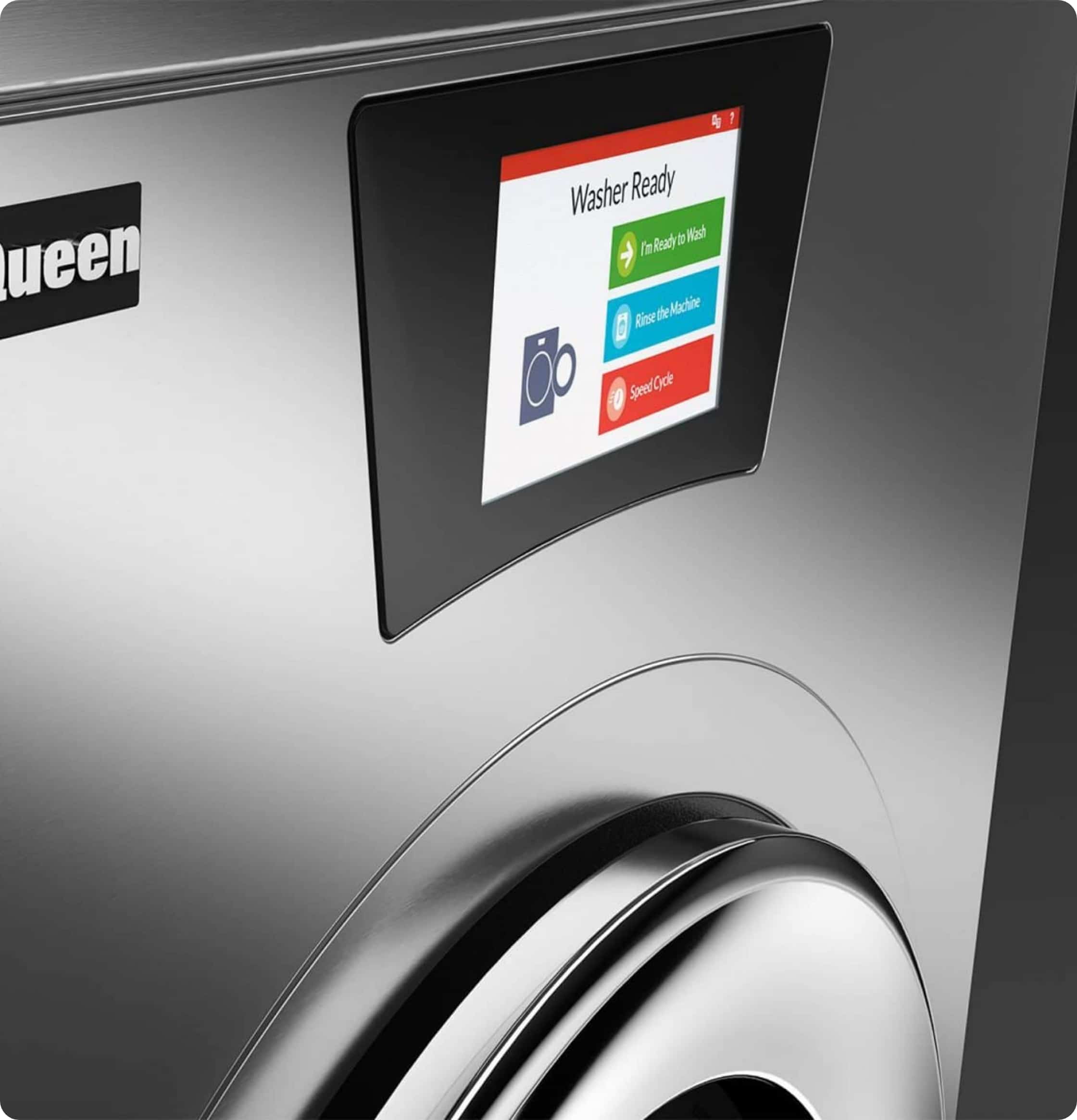 Close Up of a washing machine interface