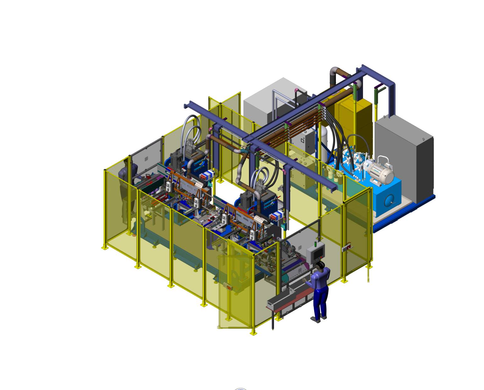 Robotic Work Cell Machine CAD Design